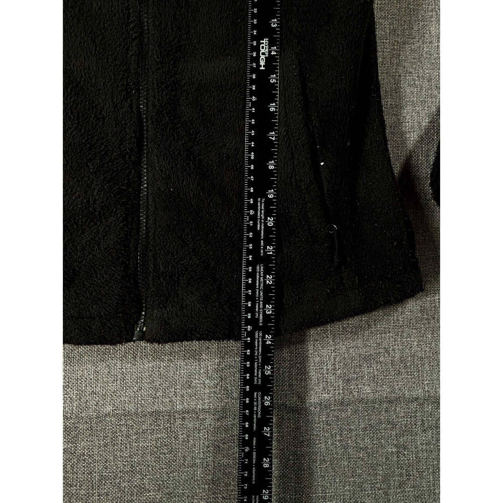 North Face Jacket Osito Fleece Women Small Black Full Zip Soft Warm Layer - Picture 8 of 11